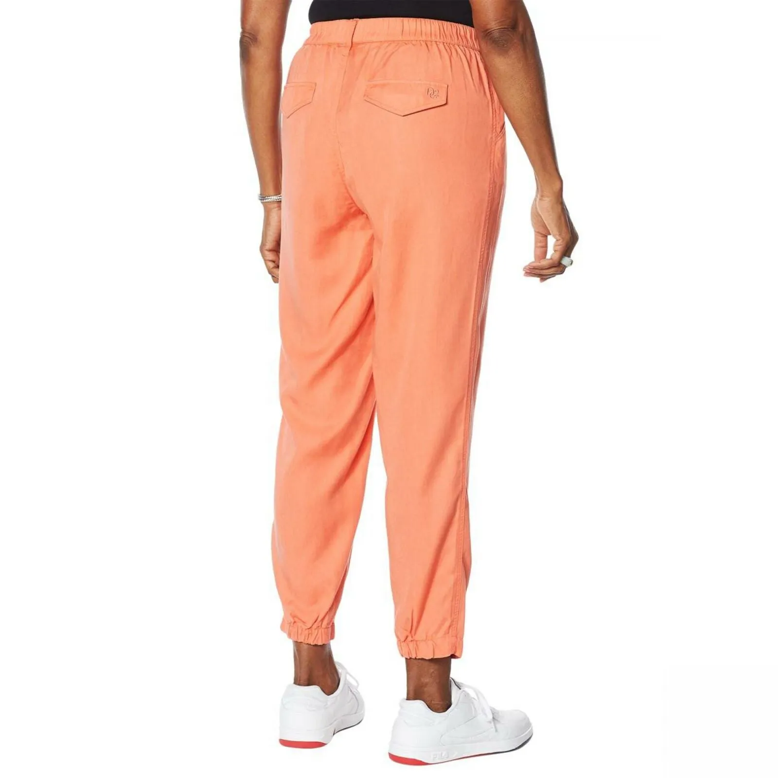 DG2 by Diane Gilman Women's Elastic Waist Cropped Soft Pants