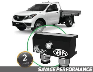 Diff Breather Kit - 2 Port suits MAZDA BT-50 UP UR 2011-