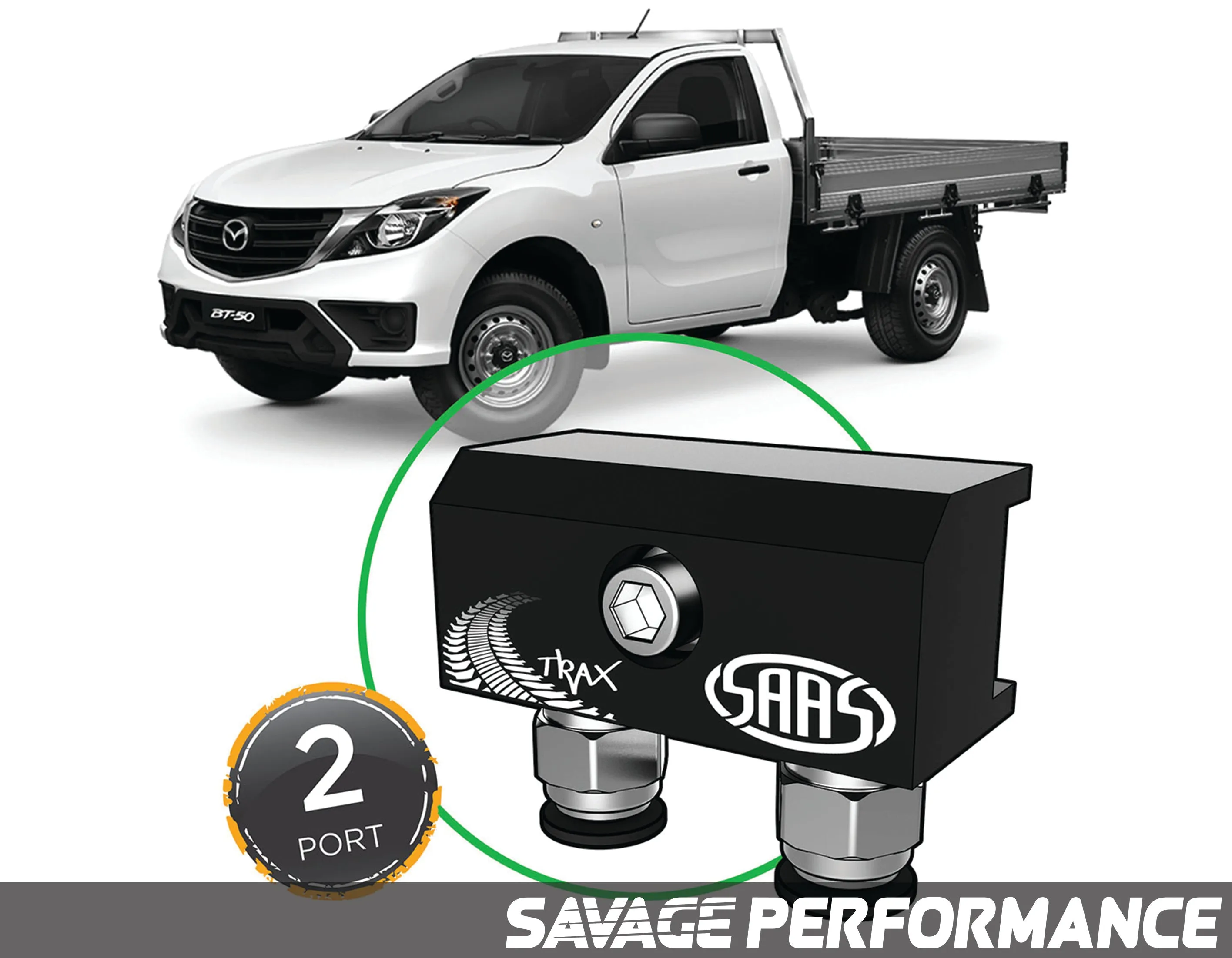 Diff Breather Kit - 2 Port suits MAZDA BT-50 UP UR 2011-