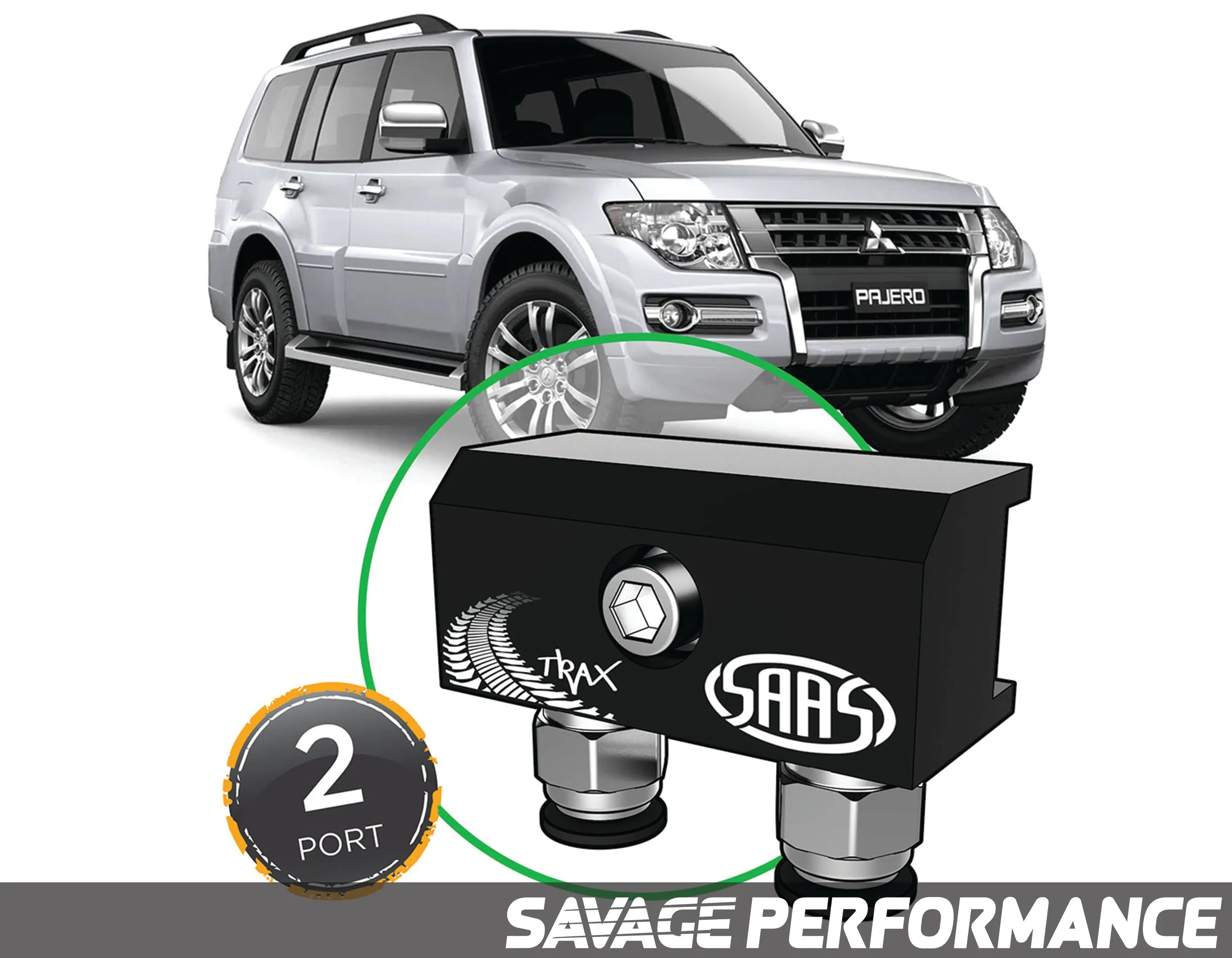 Diff Breather Kit - 2 Port suits MITSUBISHI PAJERO NS-NX 2006- Current