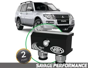 Diff Breather Kit - 2 Port suits MITSUBISHI PAJERO NS-NX 2006- Current