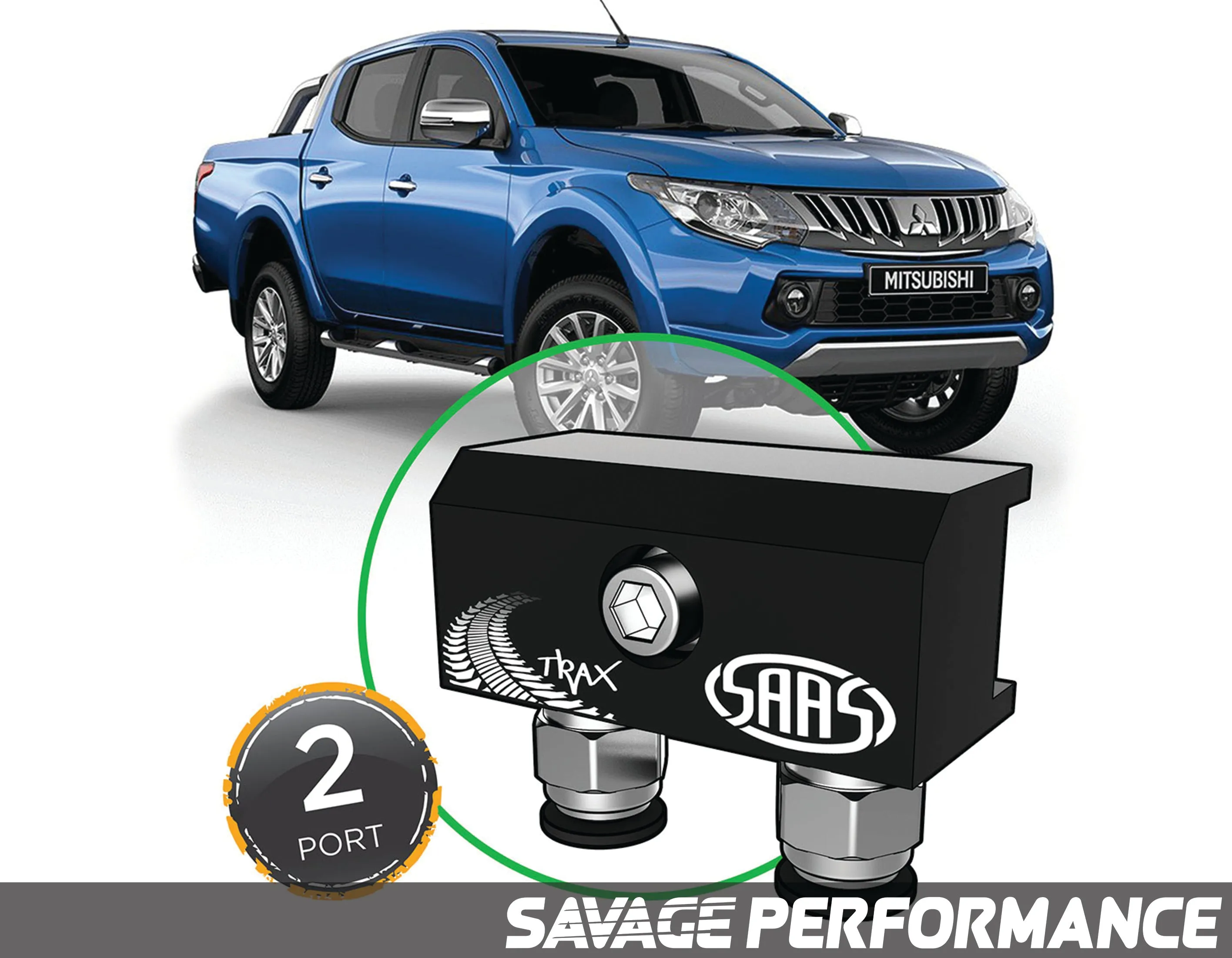 Diff Breather Kit - 2 Port suits MITSUBISHI TRITON MQ 2015- Onwards