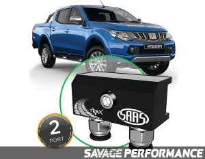 Diff Breather Kit - 2 Port suits MITSUBISHI TRITON MQ 2015- Onwards