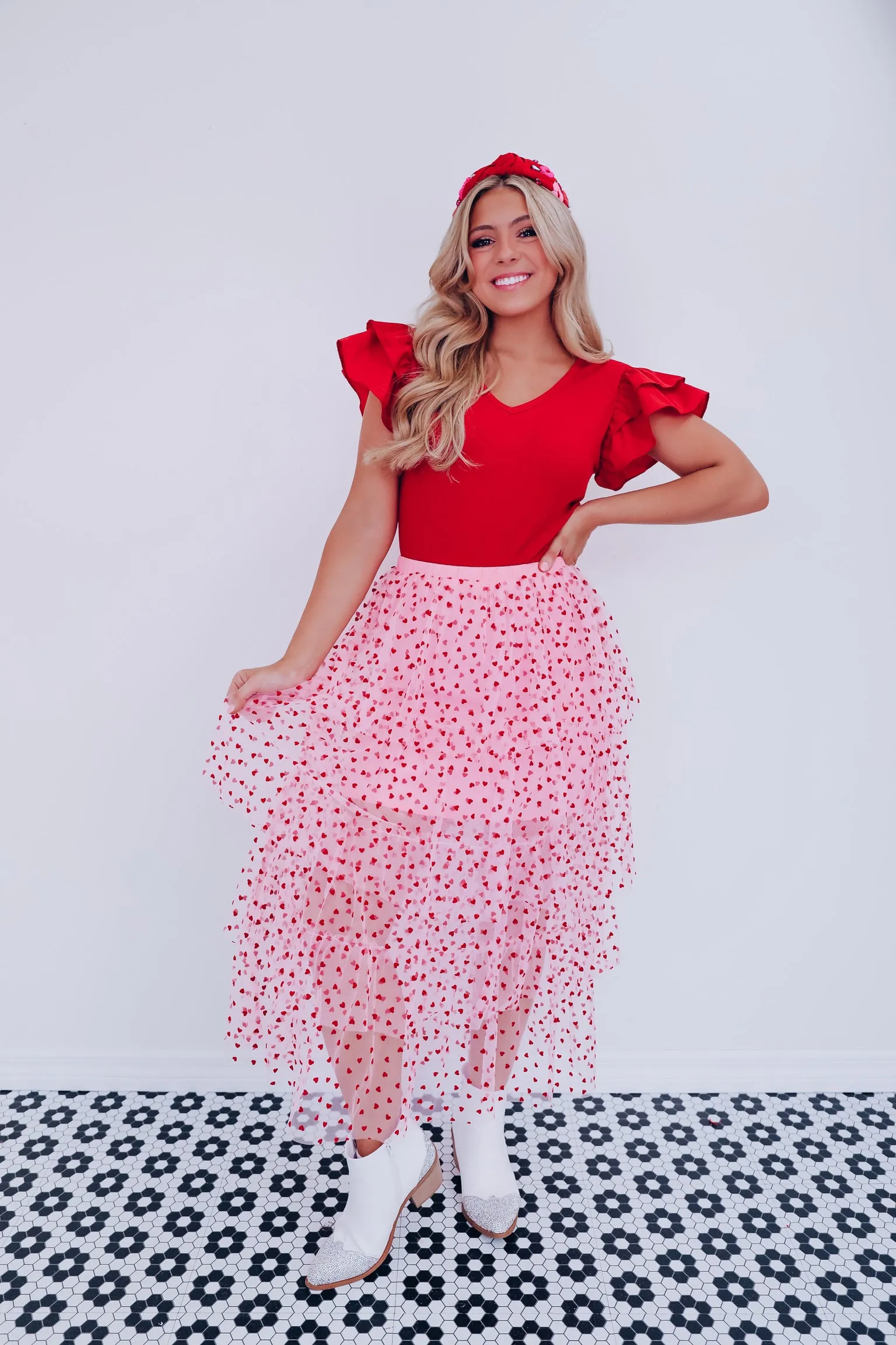 Don't "Tulle" With My Heart Midi Skirt