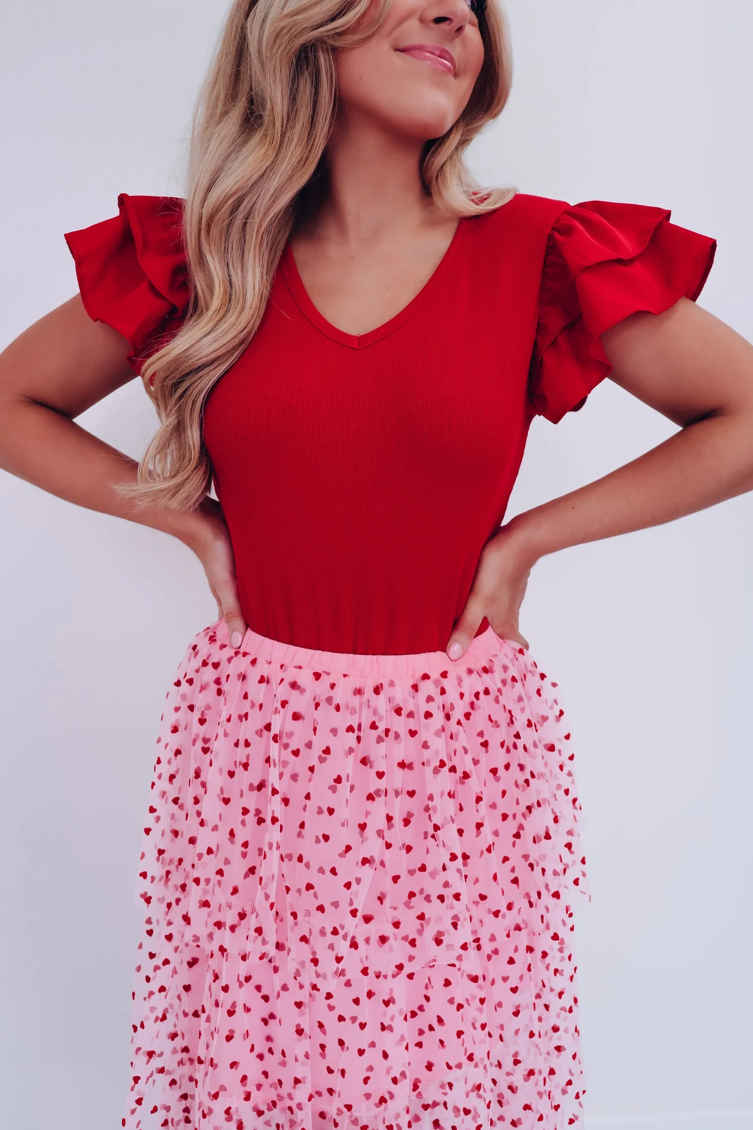Don't "Tulle" With My Heart Midi Skirt