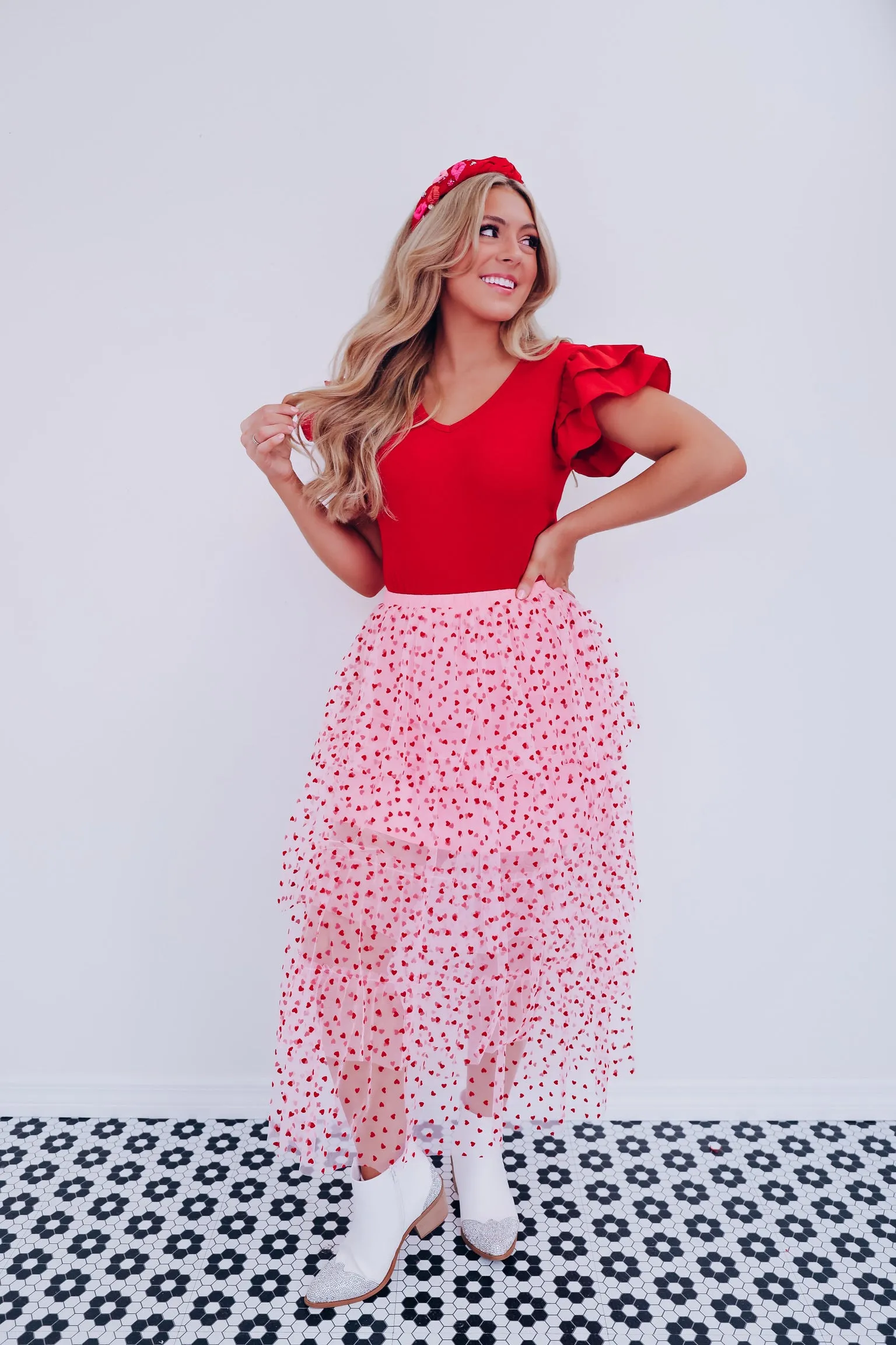 Don't "Tulle" With My Heart Midi Skirt