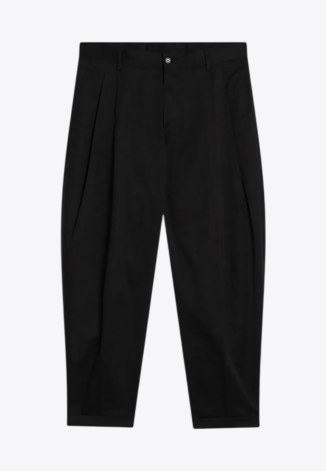 Double-Pleated Tailored Pants