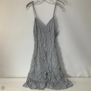Dress Casual Midi By Abercrombie And Fitch In Blue & White, Size: S
