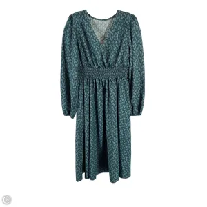 Dress Casual Midi By Clothes Mentor In Green, Size: L