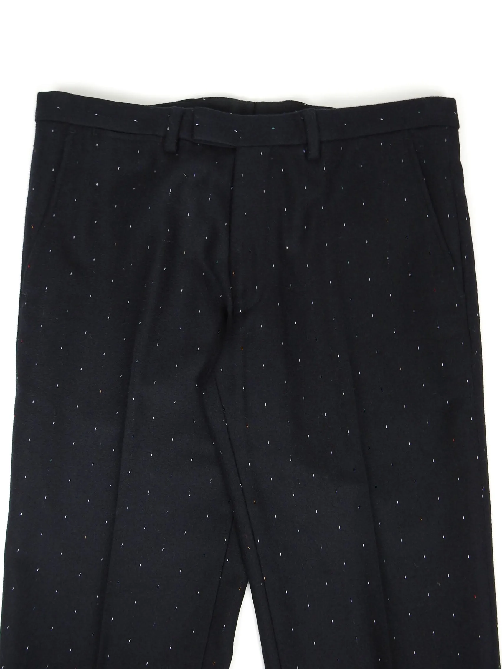 Dries Van Noten Navy Wool Pants Size 46