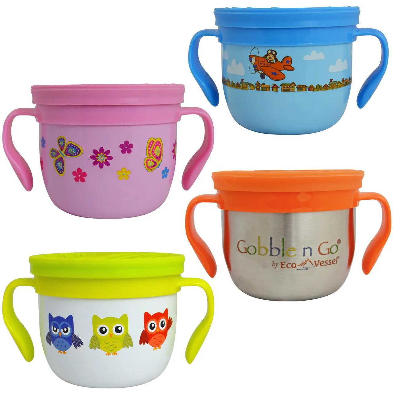 EcoVessel Gobble N Go Stainless Steel Snack Cup