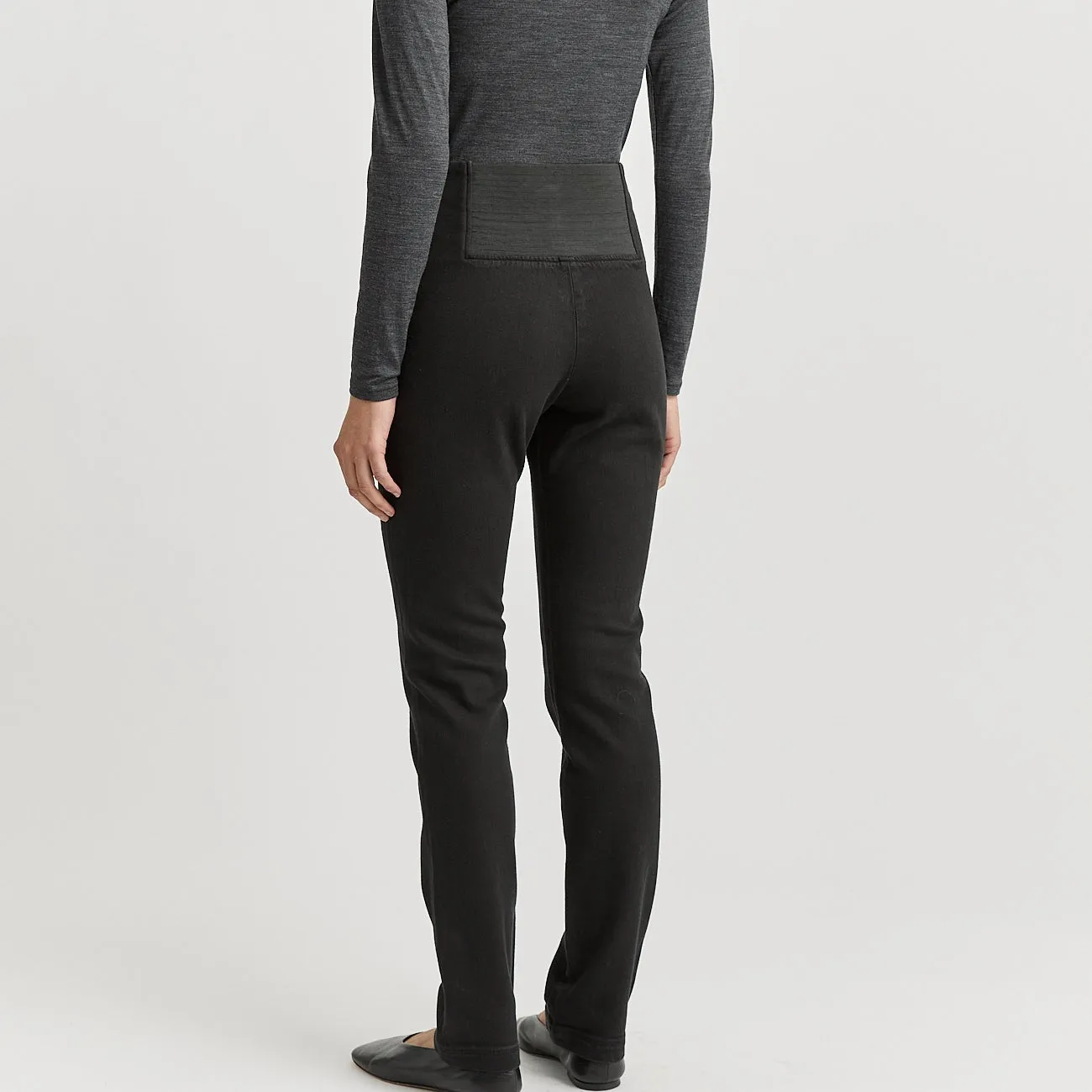 Elastic Waist Jeans - Black