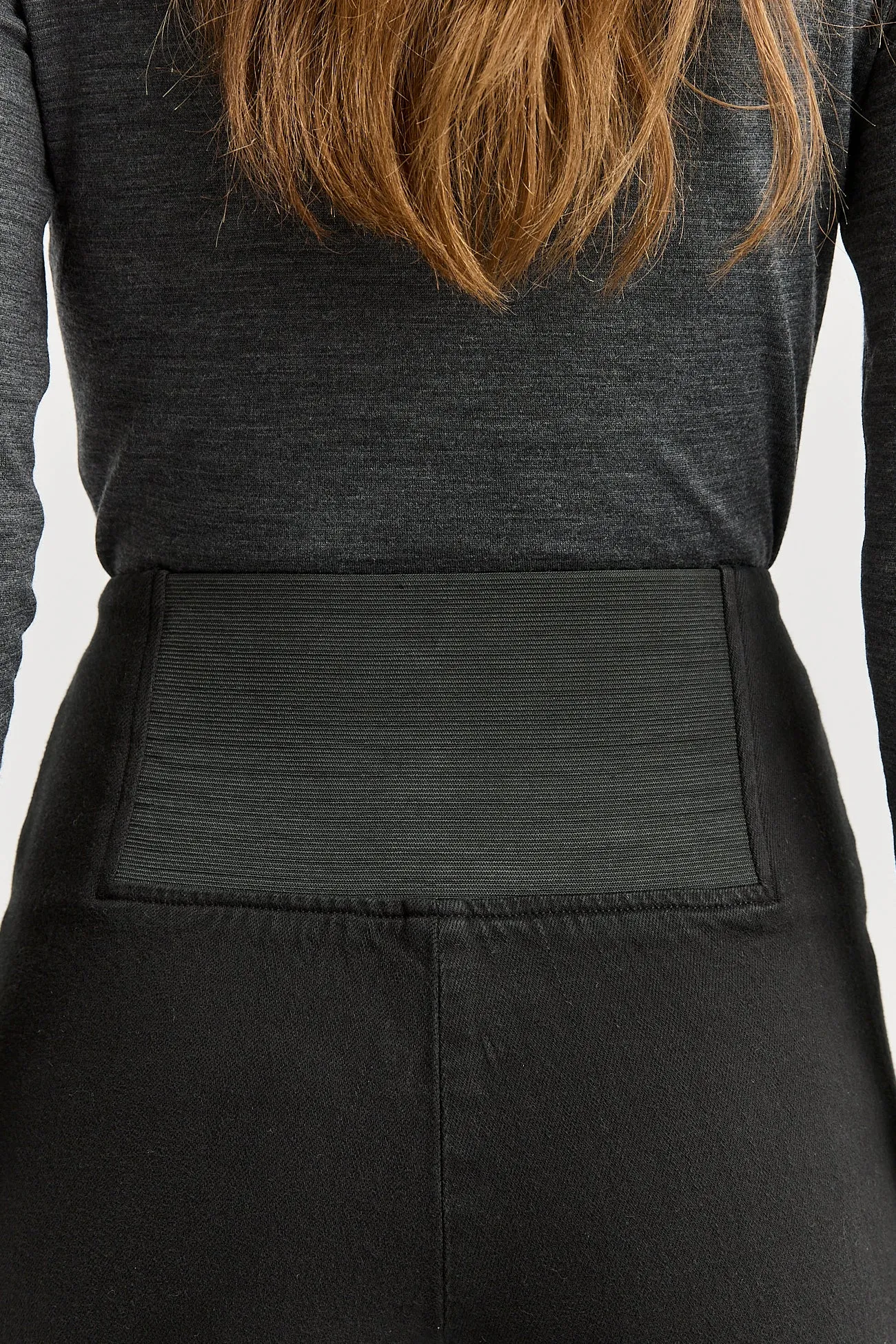 Elastic Waist Jeans - Black
