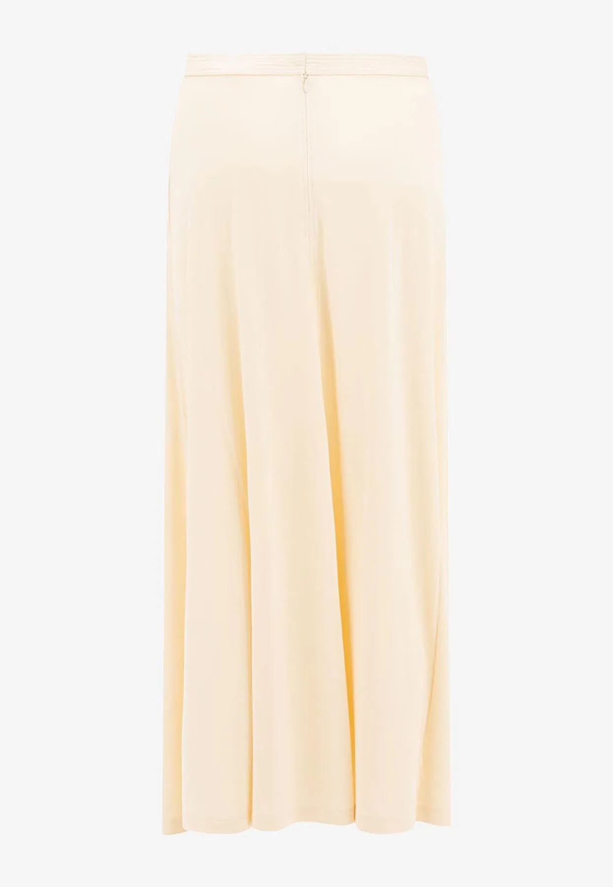 Elasticated Fluid Midi Skirt