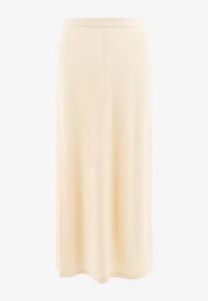 Elasticated Fluid Midi Skirt