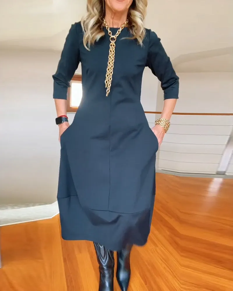 Elegant Midi Dress | Chic & Comfortable
