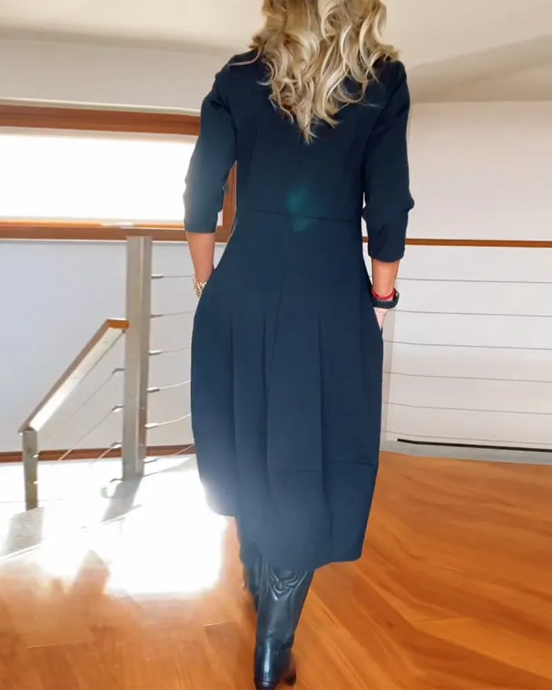 Elegant Midi Dress | Chic & Comfortable