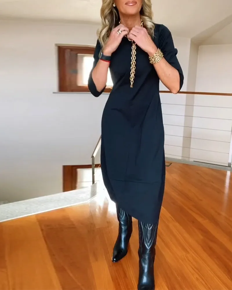 Elegant Midi Dress | Chic & Comfortable