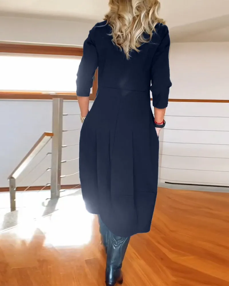 Elegant Midi Dress | Chic & Comfortable