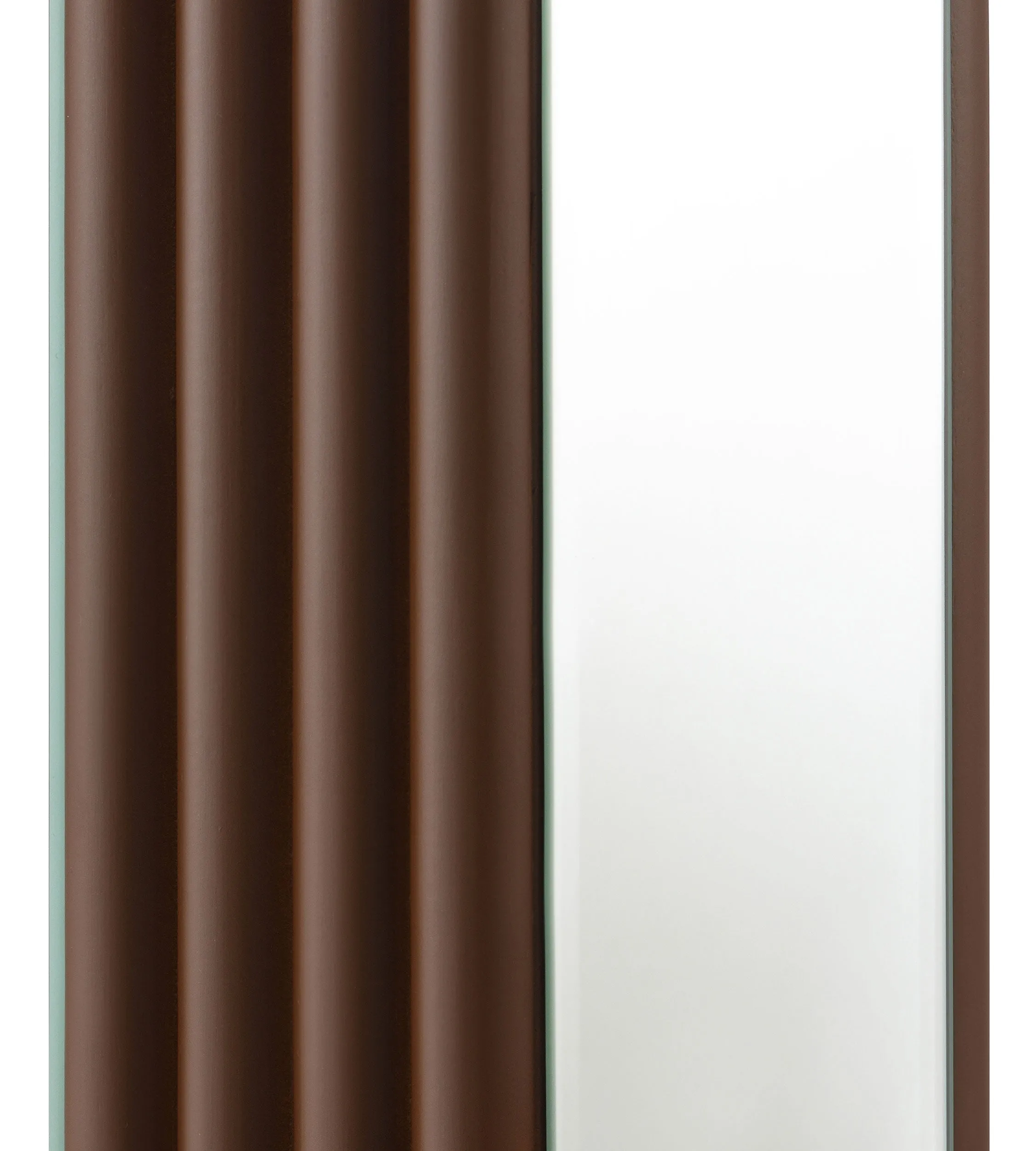 Elena 30-inch Square Tapered Mirrored Table Lamp Brown