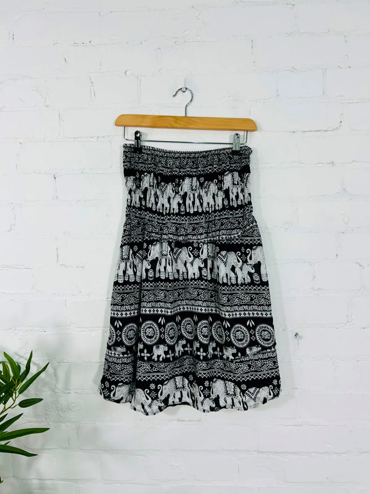 Elephant Print Skirt