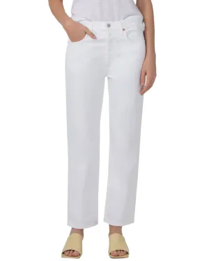 Emery Straight Crop Jean in Seashell
