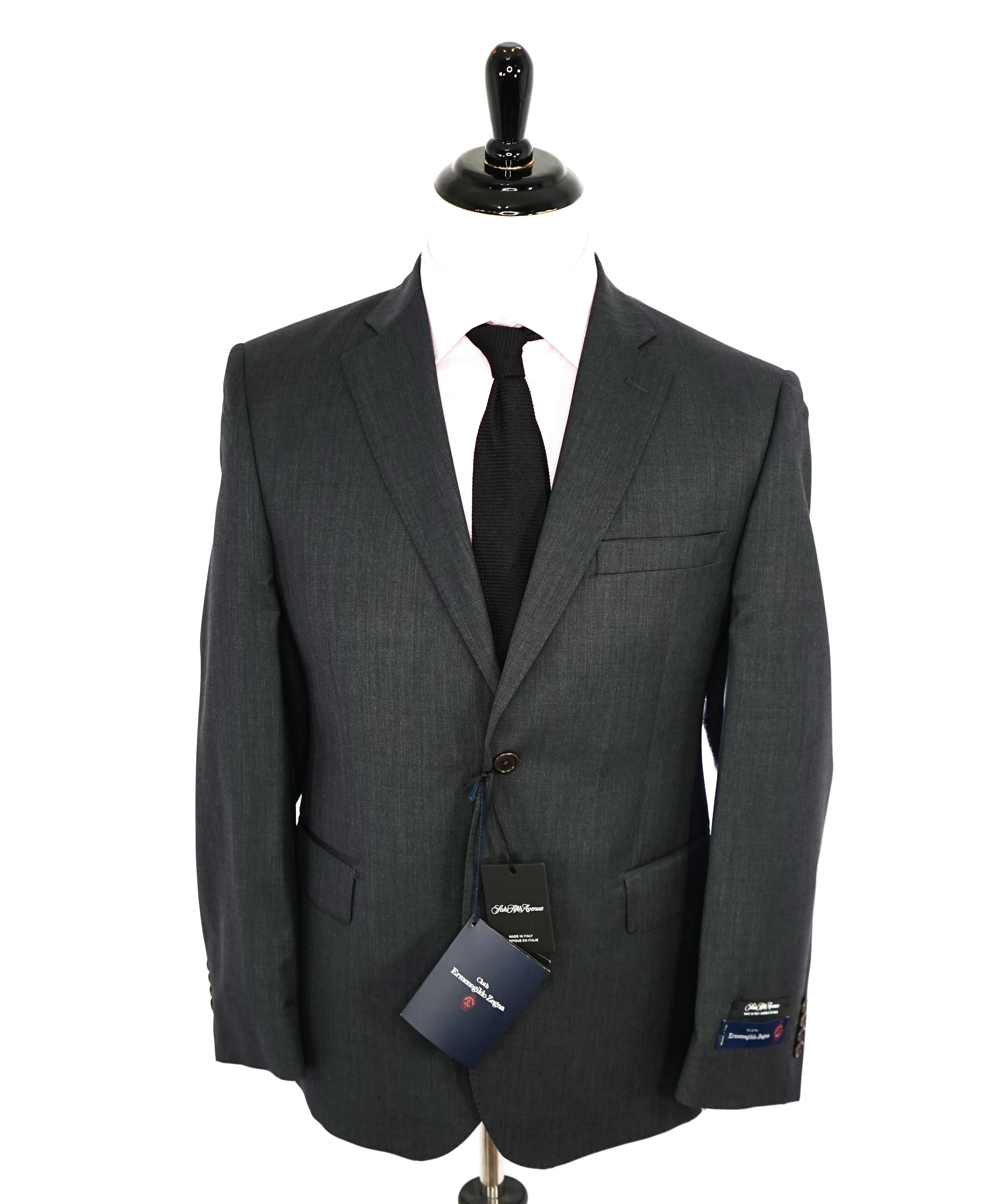 ERMENEGILDO ZEGNA - "MODERN FIT" SAKS FIFTH AVENUE *SILK* Gray Suit - 38S