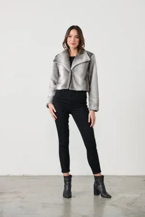 Faux Fur Crop Jacket