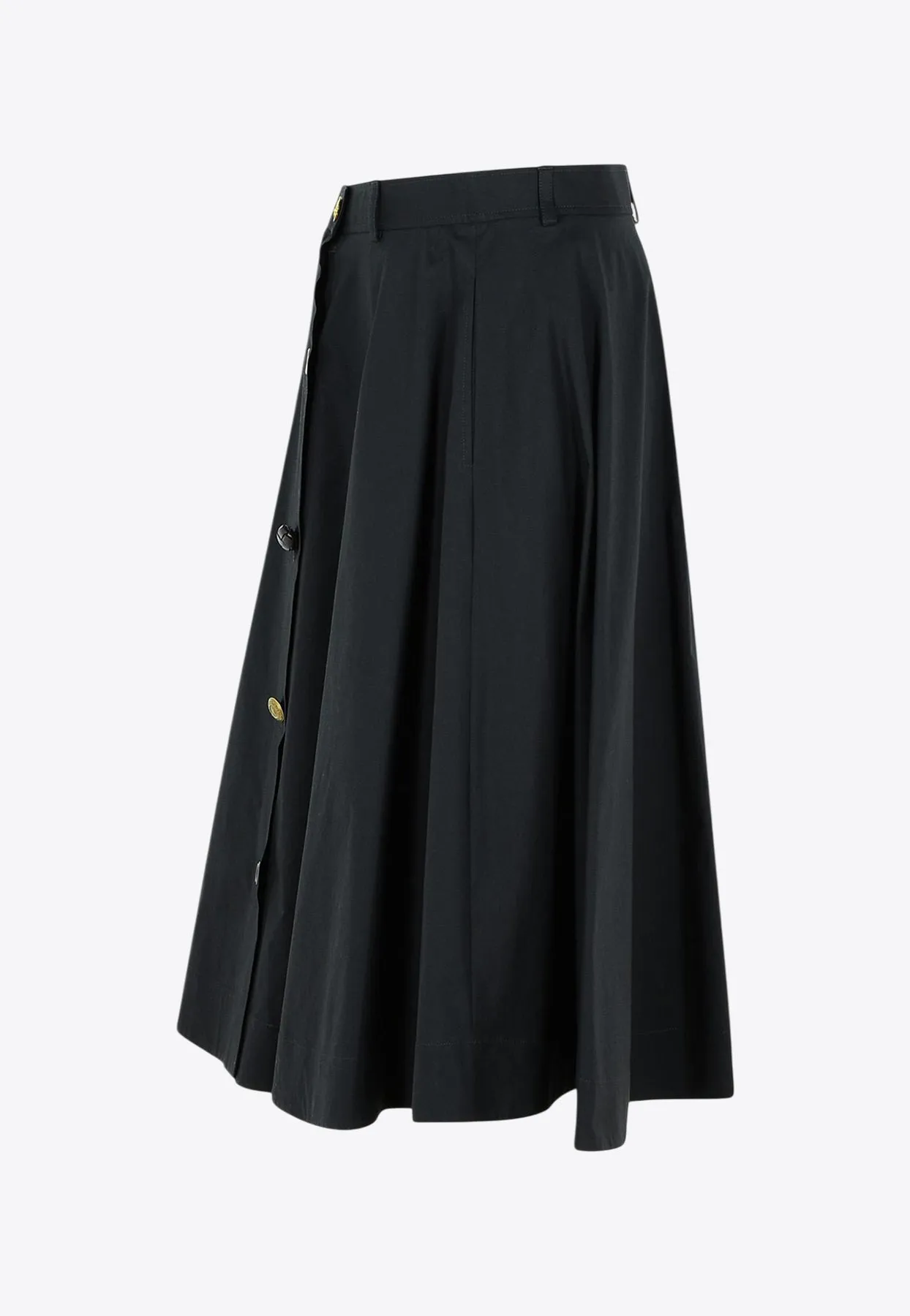 Flared Buttoned Skirt