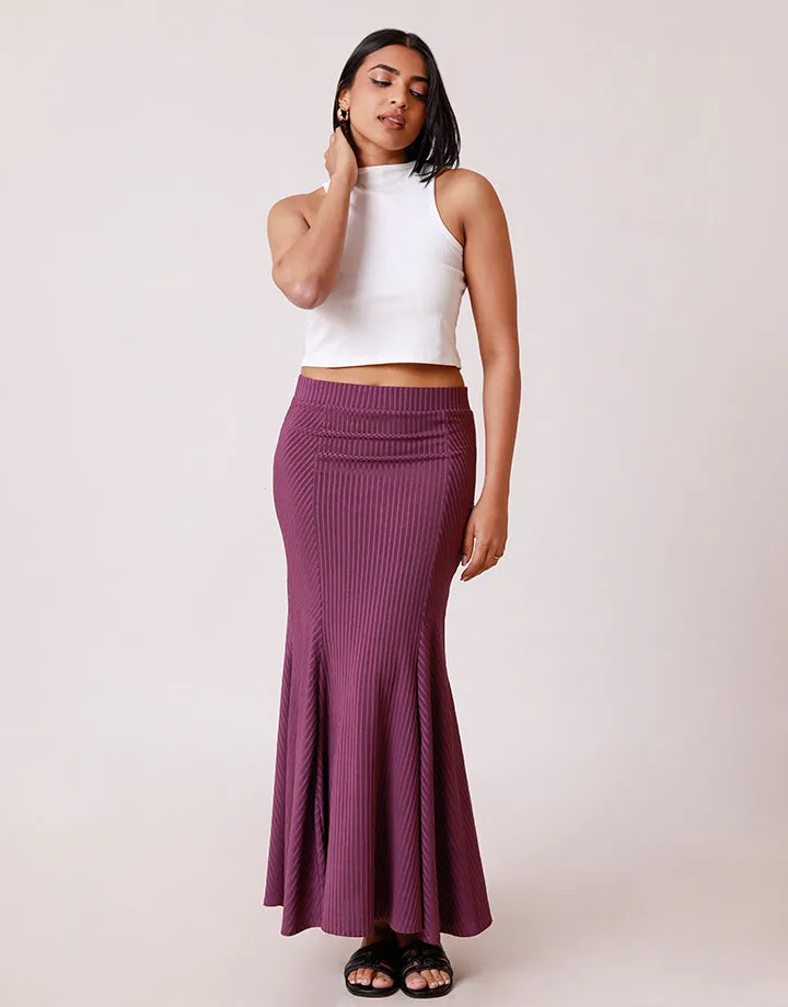 Flared Panel Godet Skirt