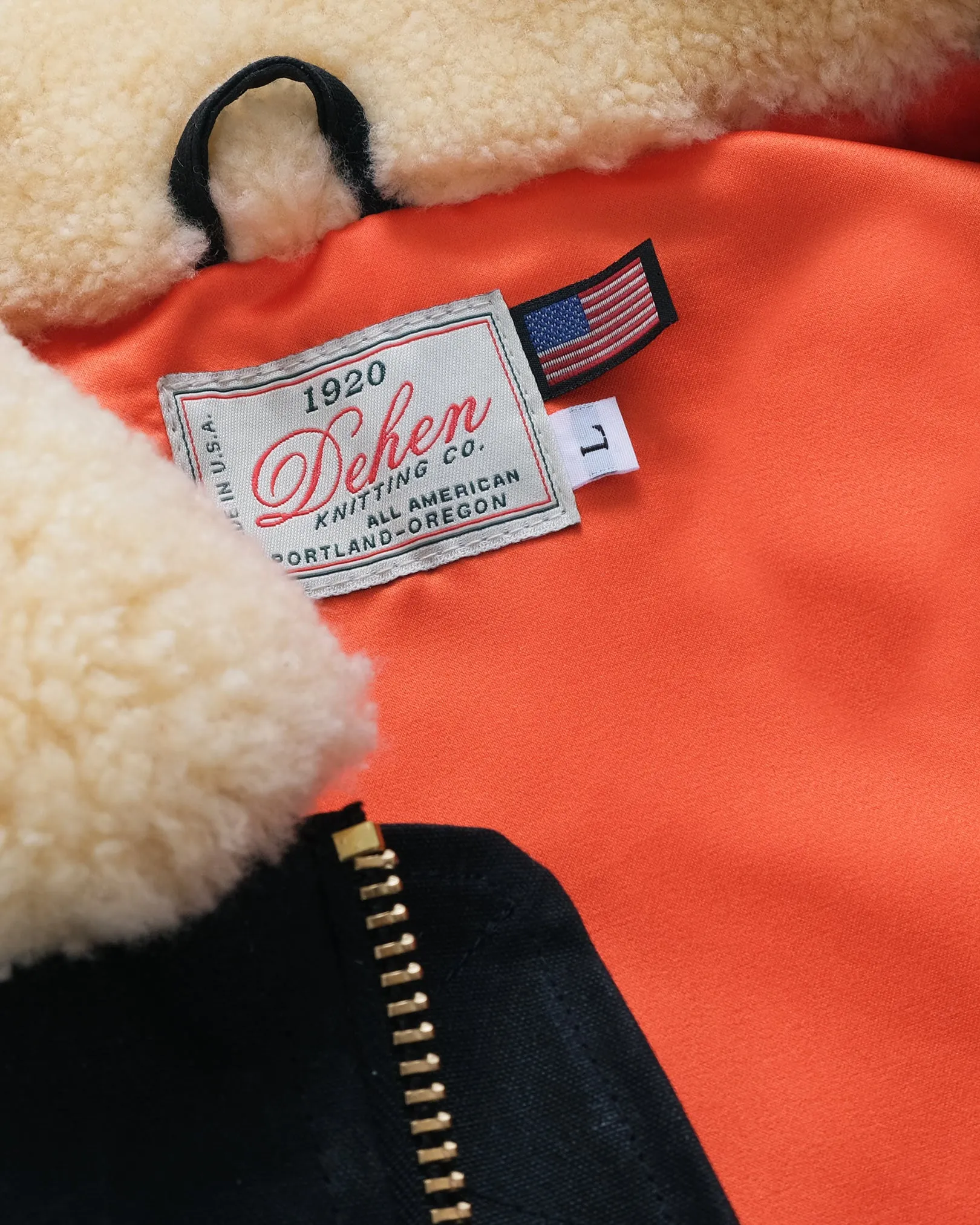 Flyer's Club Jacket - Waxed Canvas Black / Gold