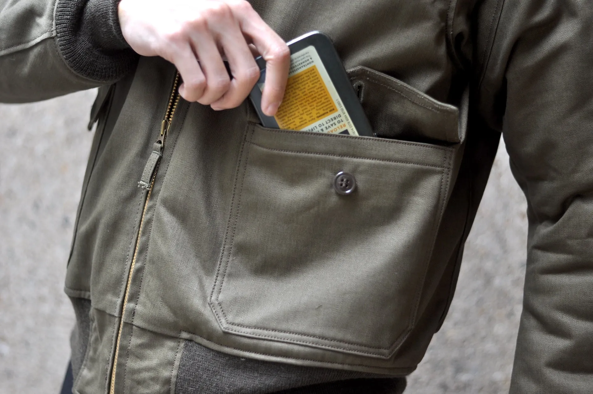 Freewheelers "Type B-10" Civilian Jacket (Dark Olive)