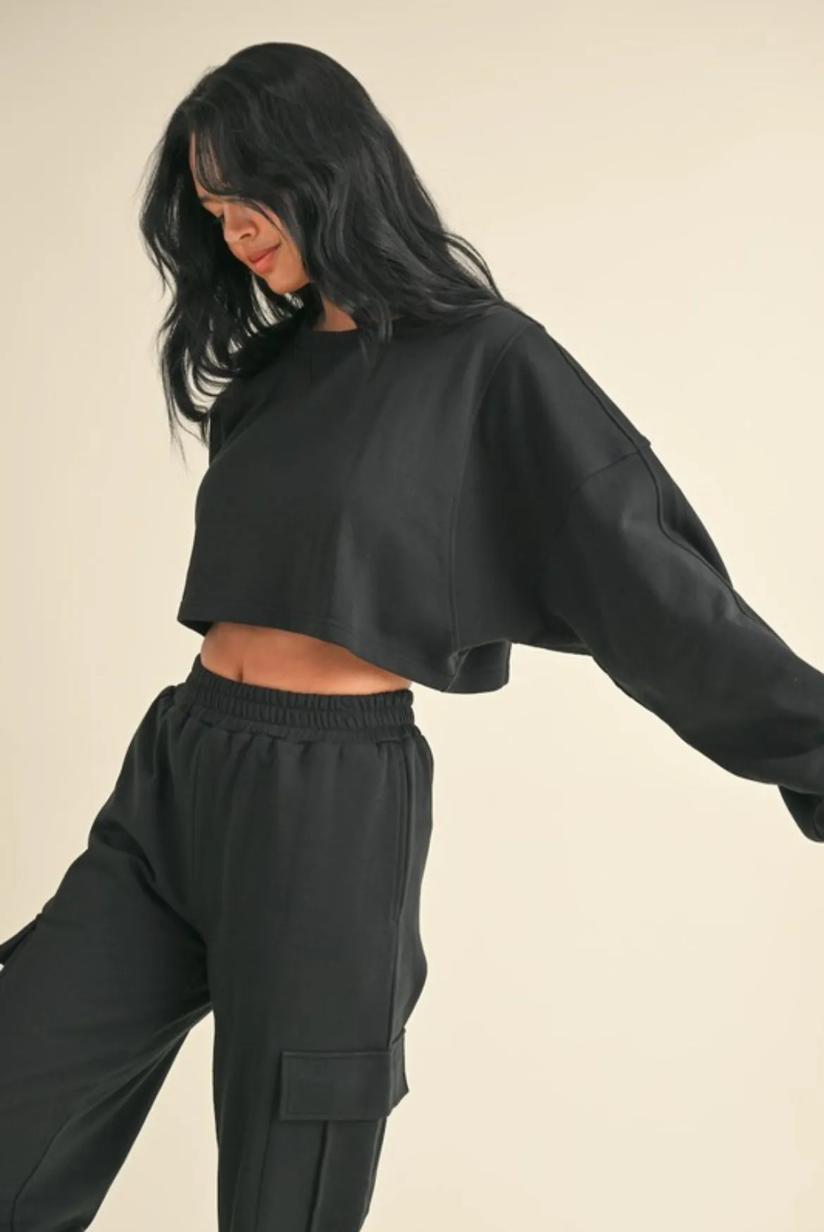 FT Oversized Crop Sweatshirt