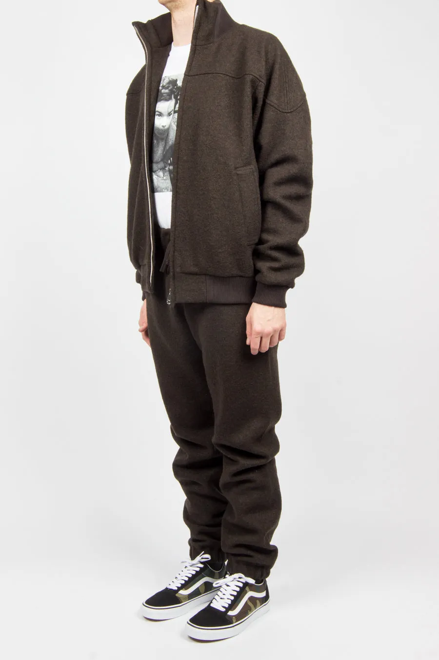 FUTUR WOOL PANTS BROWN