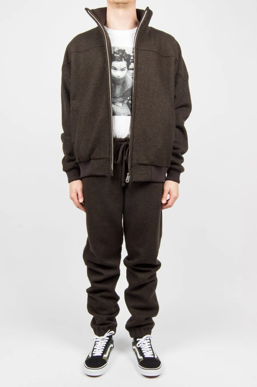 FUTUR WOOL PANTS BROWN