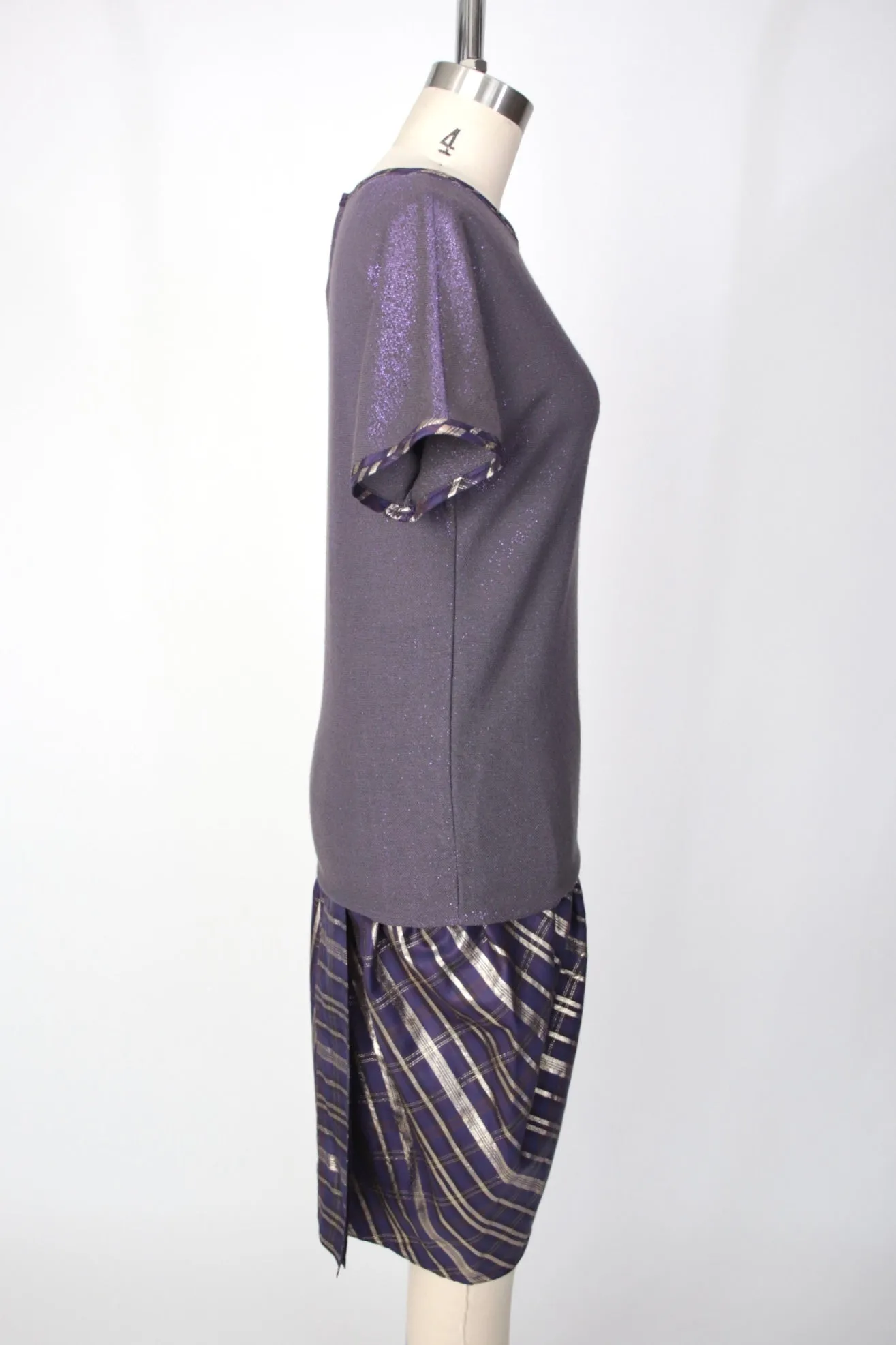 Gianni Versace Metallic Tartan Pant Set
