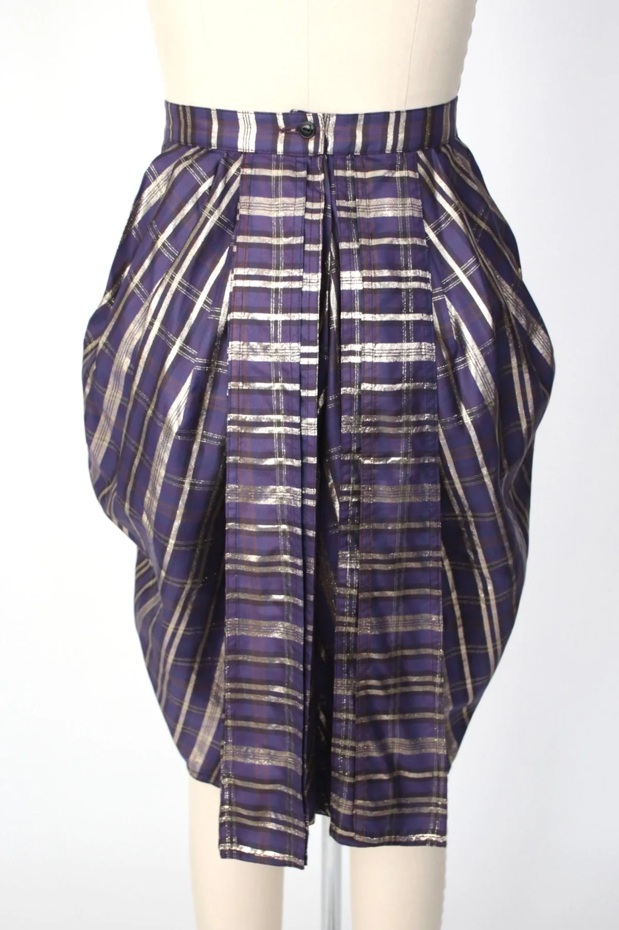 Gianni Versace Metallic Tartan Pant Set