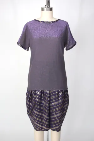 Gianni Versace Metallic Tartan Pant Set
