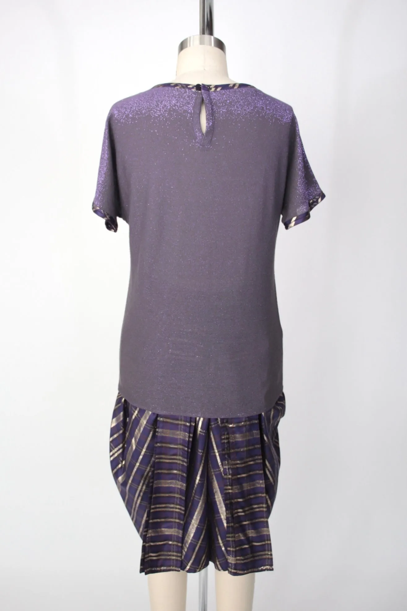 Gianni Versace Metallic Tartan Pant Set