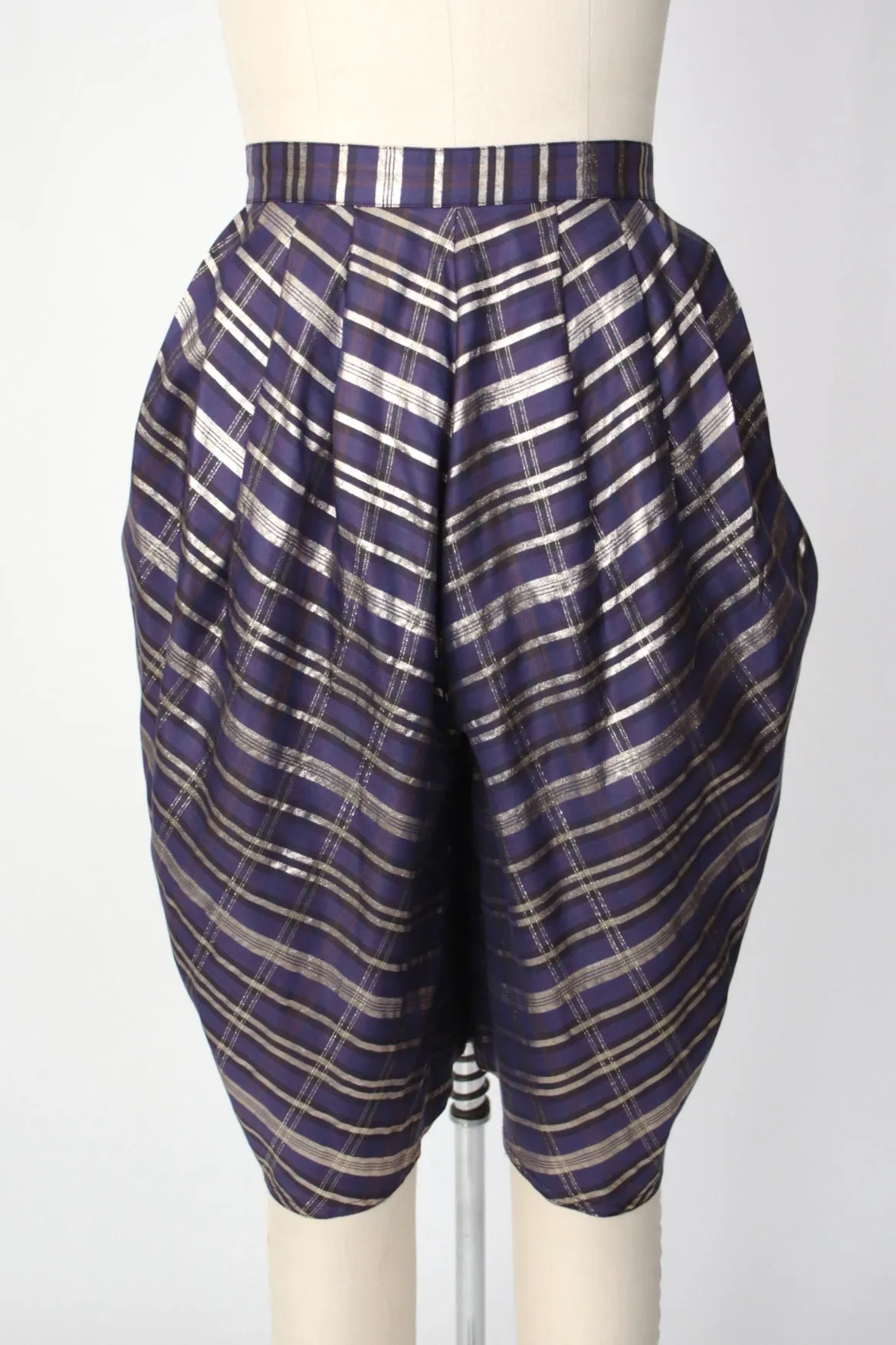 Gianni Versace Metallic Tartan Pant Set