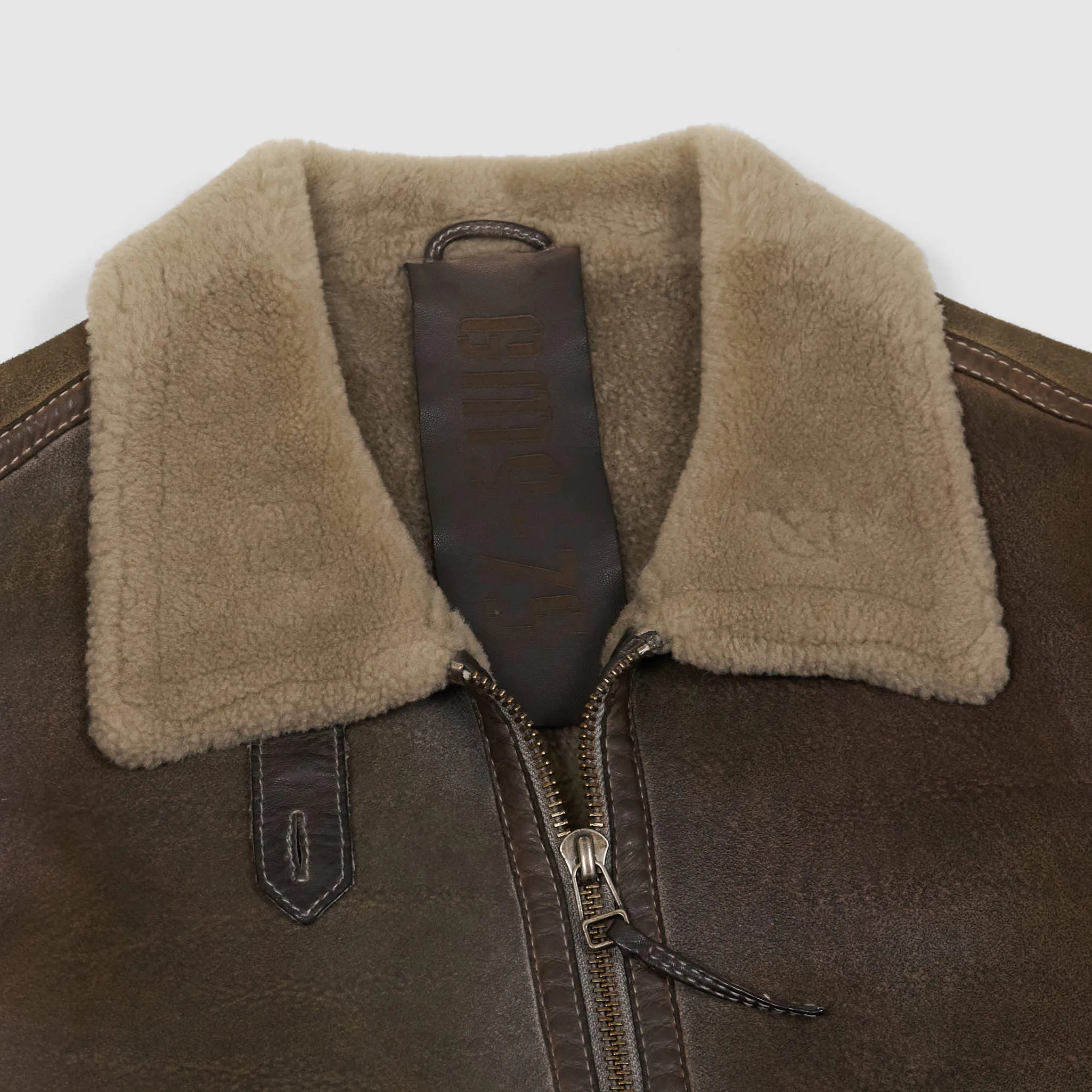 Gimo's Lambskin B-3 Bomber Leather Jacket