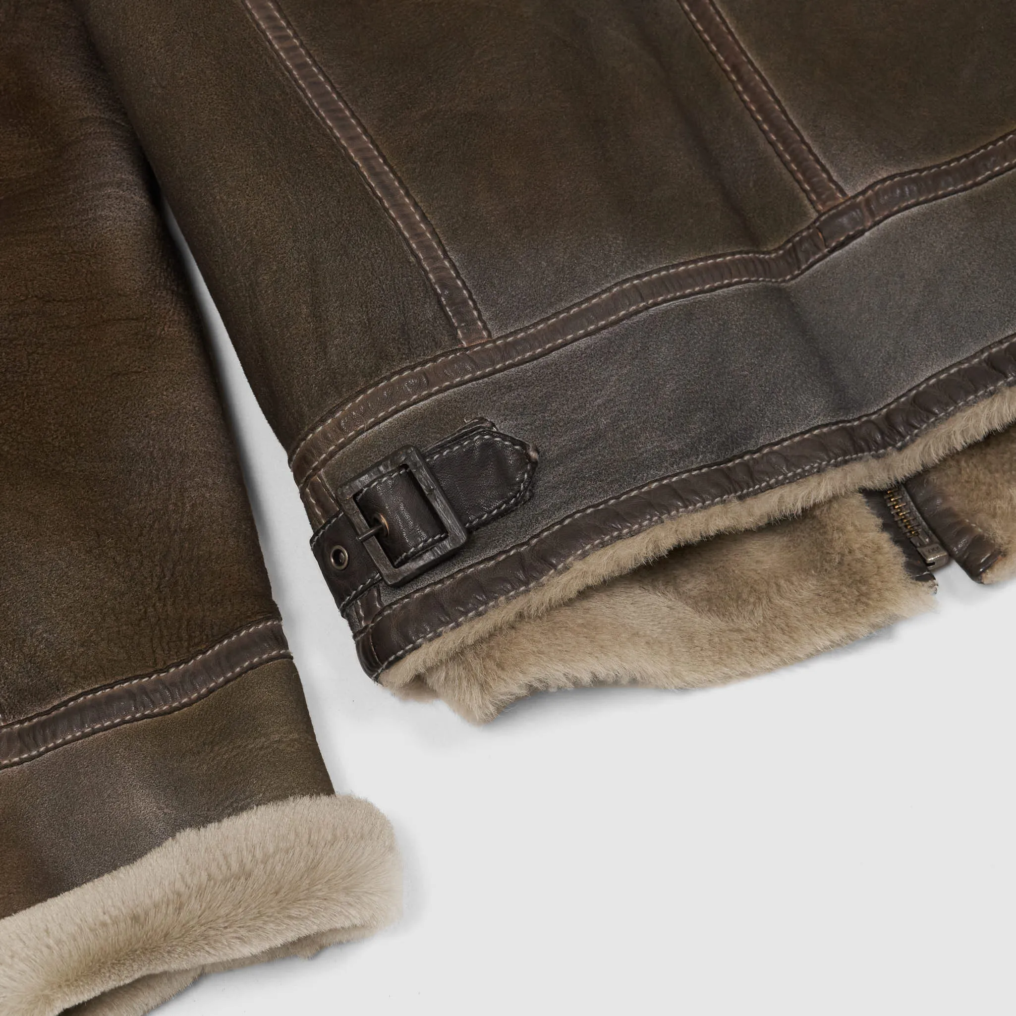 Gimo's Lambskin B-3 Bomber Leather Jacket