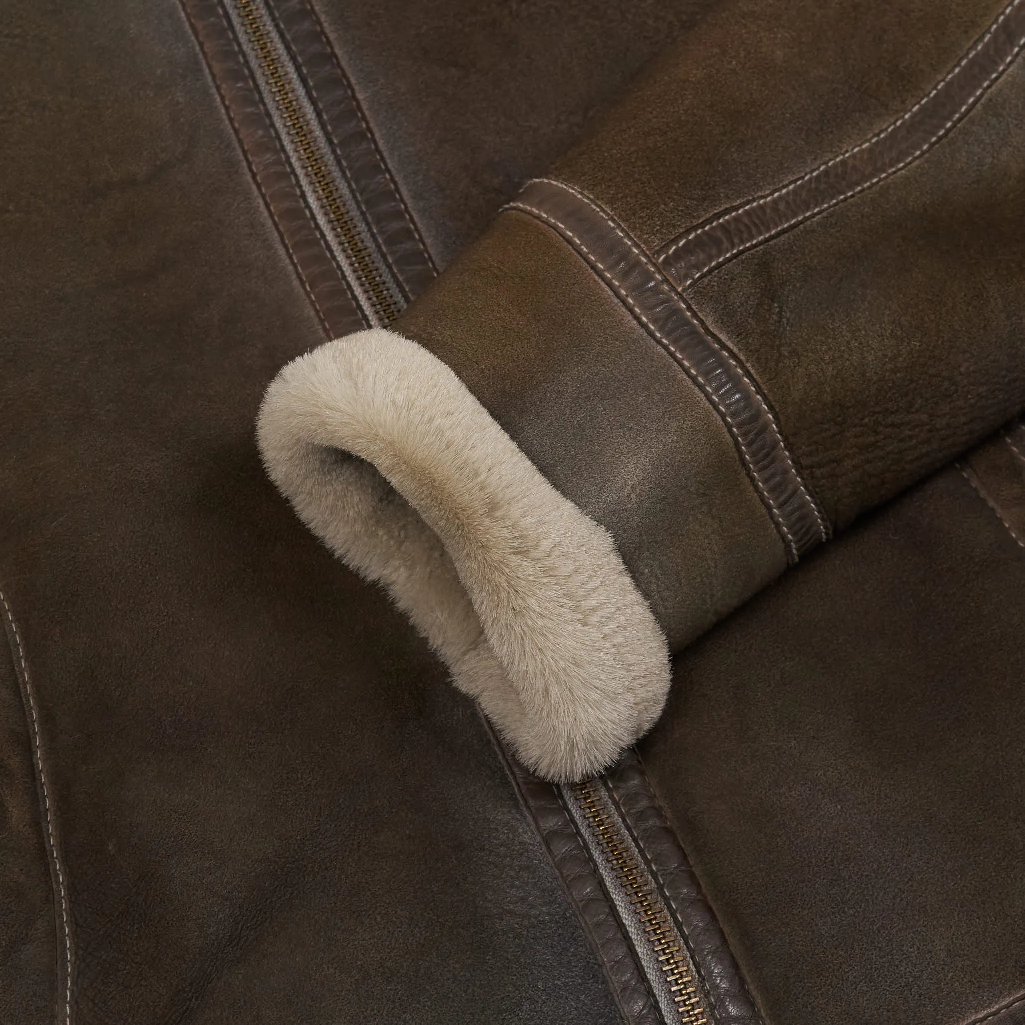 Gimo's Lambskin B-3 Bomber Leather Jacket
