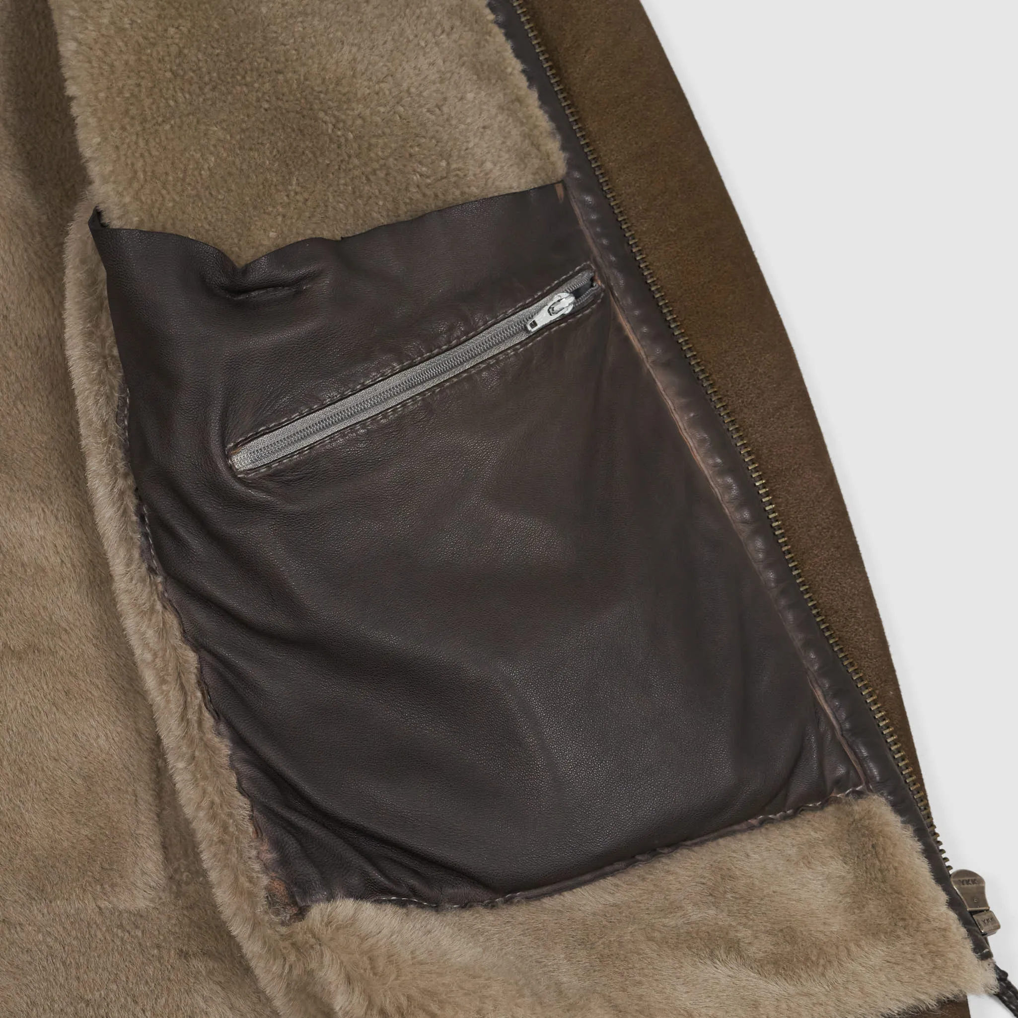 Gimo's Lambskin B-3 Bomber Leather Jacket