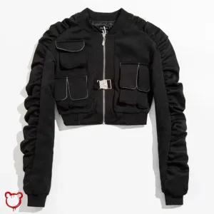 Gothic Grunge Cropped Jacket