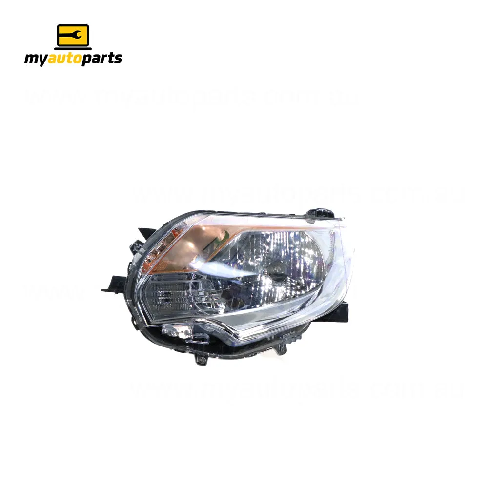 Halogen Head Lamp Passenger Side Certified Suits Mitsubishi Triton MQ GLX 2015 to 2016