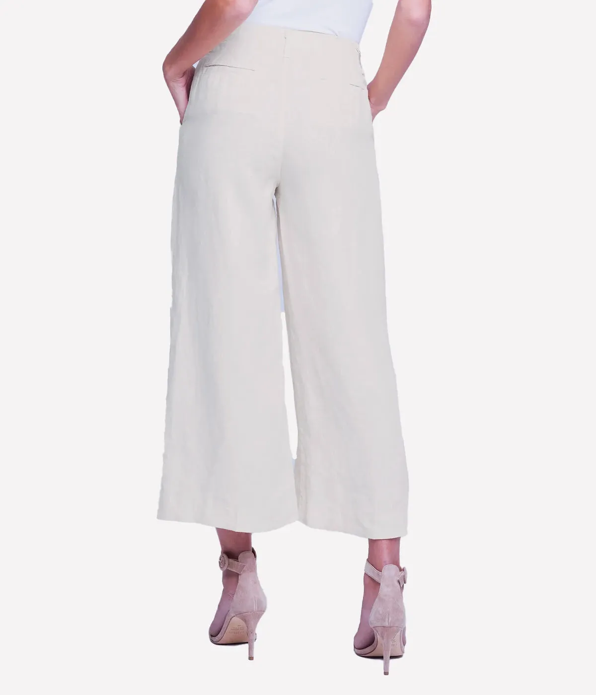 Henderson High Rise Crop Wide Leg in Oat