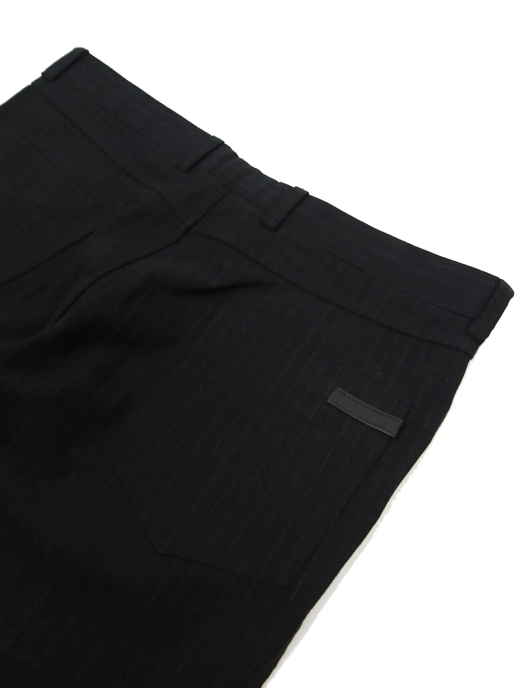 Hermes Black Striped Pants Size 34