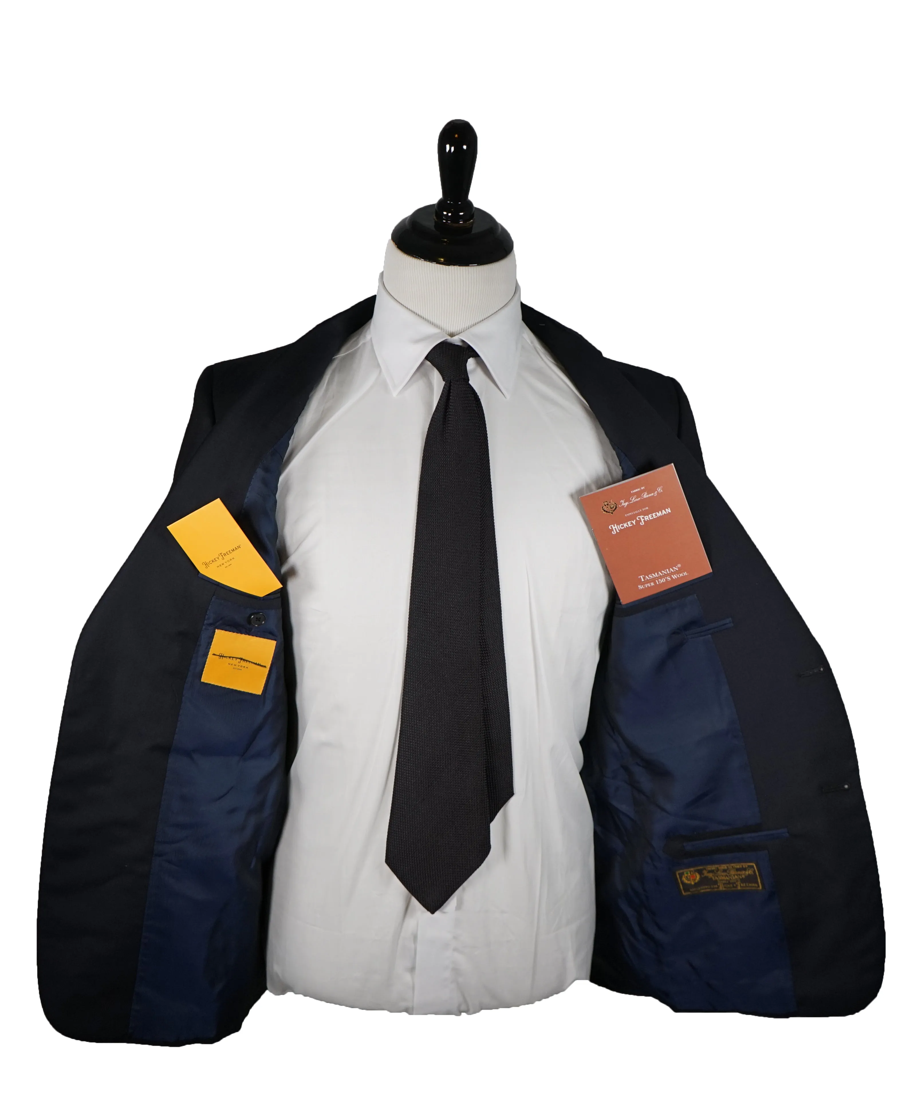 HICKEY FREEMAN LORO PIANA - Navy 2-Button Suit 150’s Tasmanian Wool - 40R