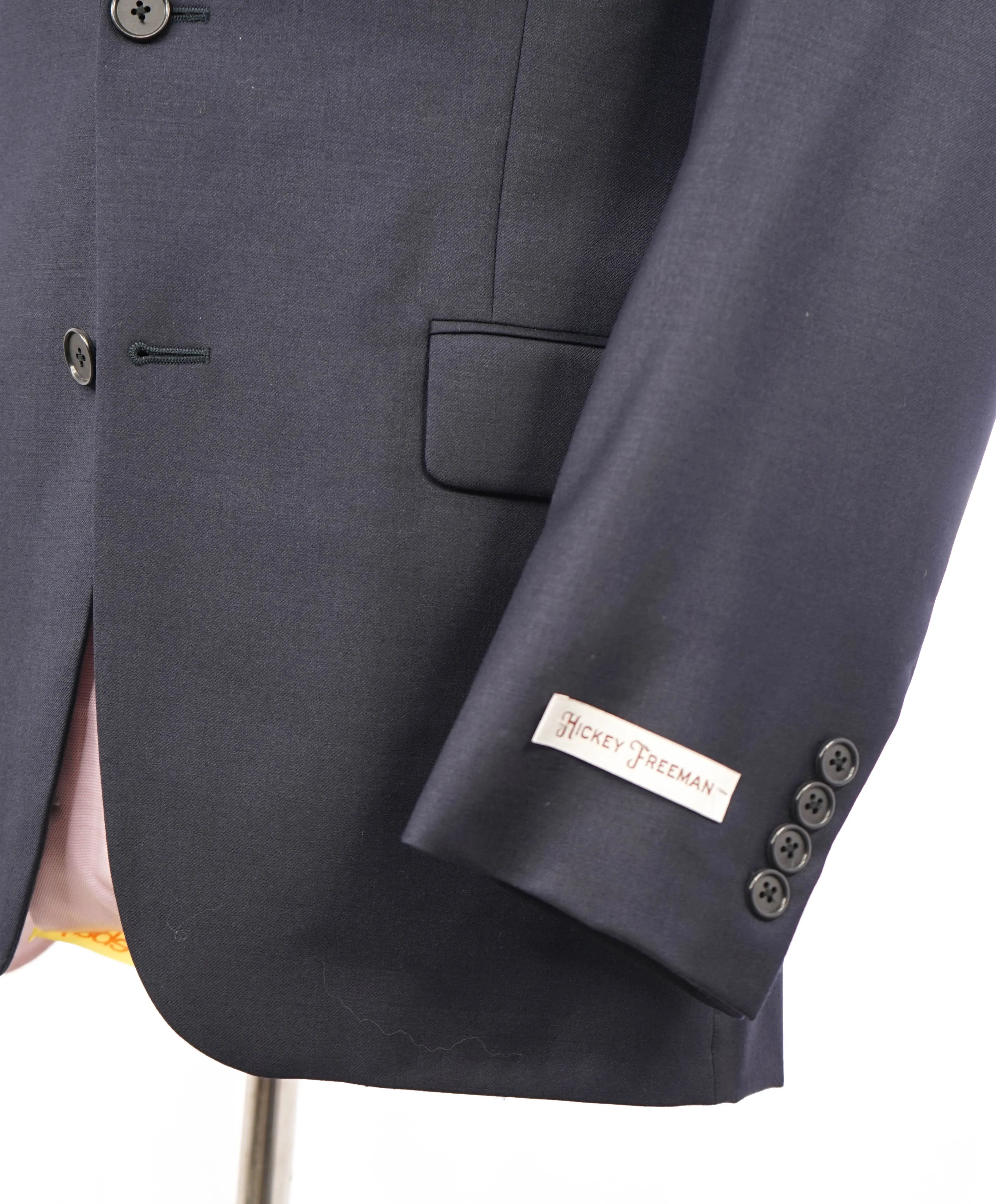 HICKEY FREEMAN - Navy Blue "Milburn ii" Notch Lapel Suit - 46L